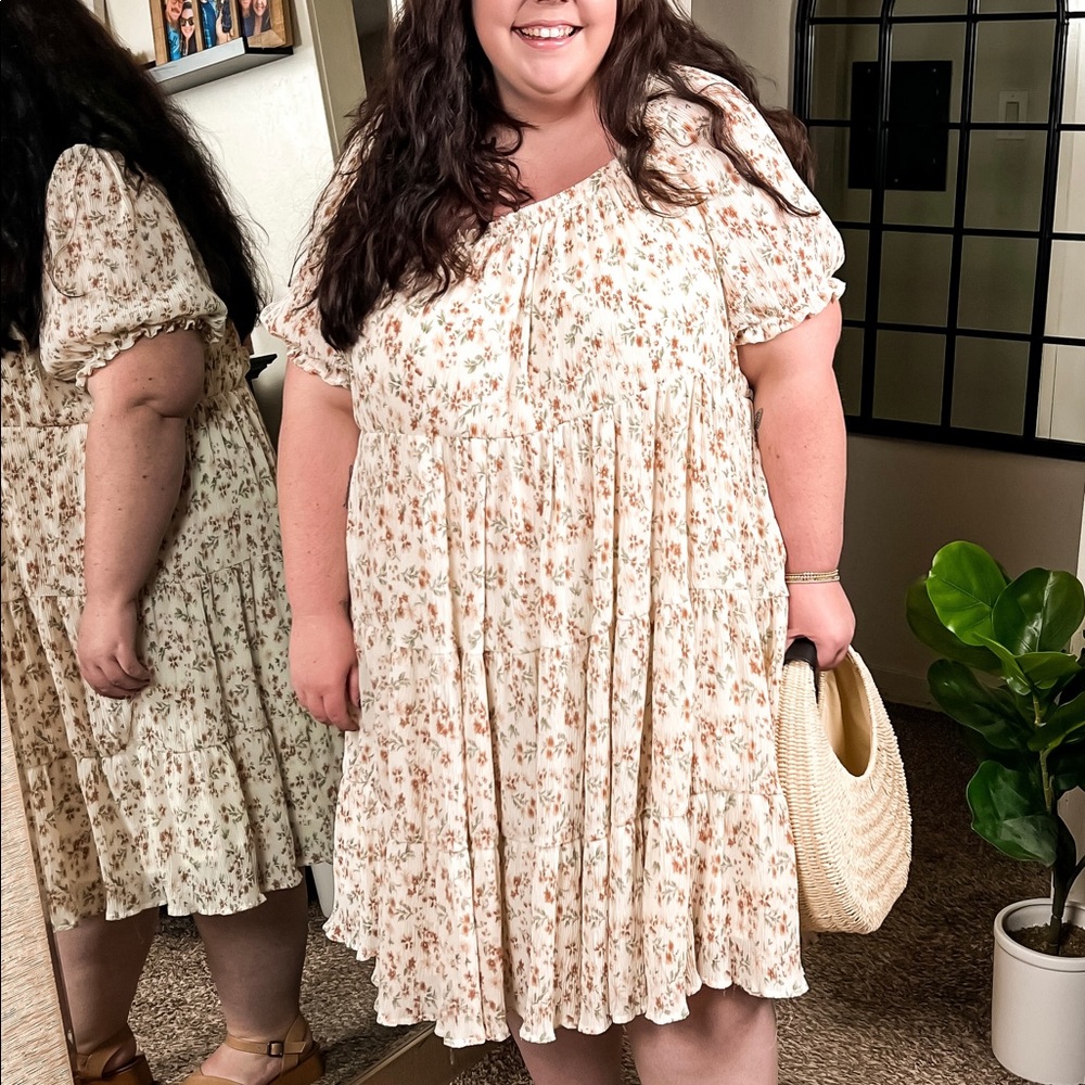 Hayden Cream Floral Dress